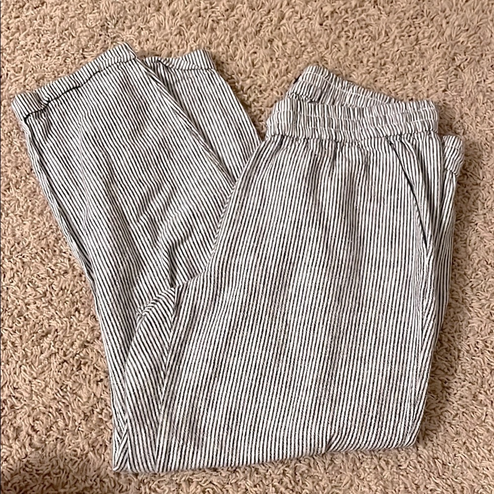 J. Crew Cropped Linen Pants